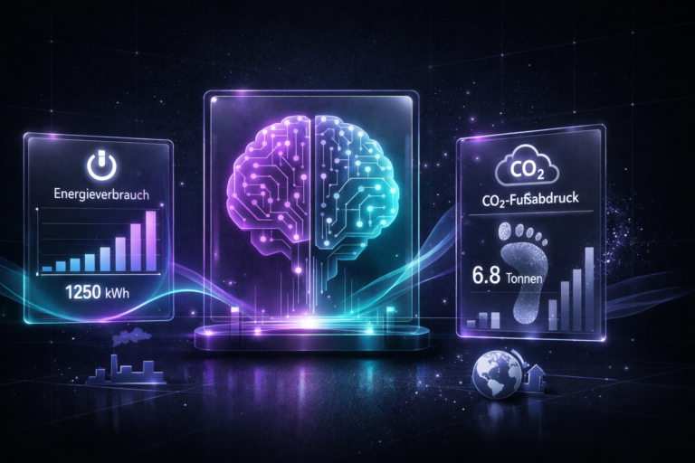 Energieverbrauch und CO2-Fußabdruck von KI