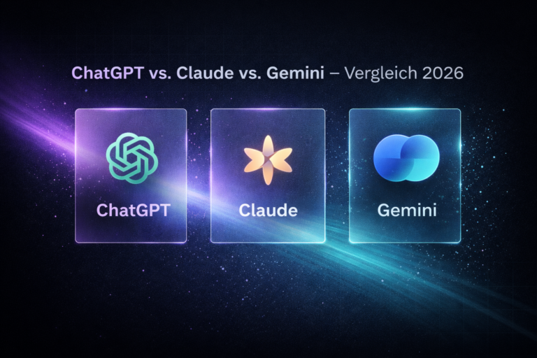 ChatGPT vs. Claude vs. Gemini – Vergleich 2026